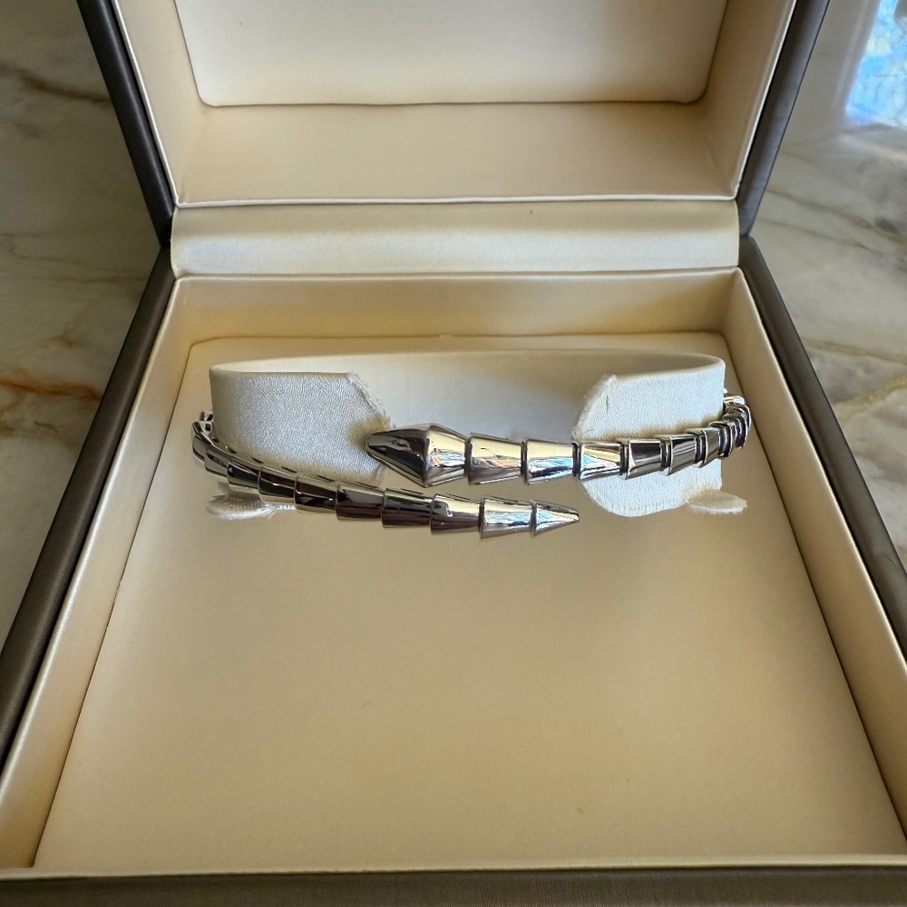 Bvlgari Serpenti Viper Bracelet 18kt white gold